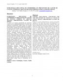 Estrategias educativas de enfermeria en prevencion de cancer de cuello uterino