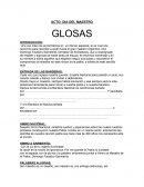 Acto: Dia del Maestro Glosas