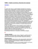 Gestión económica y financiera de la empresa