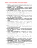 Recursos naturales y medio ambiente