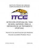 Detección oportuna del TDAH en nivel superior, para la obtención de un tratamiento oportuno