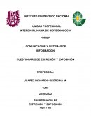 Cuestionario de expresión y exposición