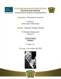 El Método Stanislavski. Página 1