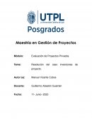 Resolución del caso inversiones de proyecto