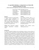 La seguridad ciudadana y su importancia en el desarrollo urbano del distrito de Comas