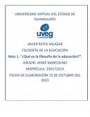 ¿Qué es la filosofía de la educación?