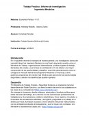 Informe: Ingenieria Mecánica