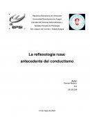 La reflexología rusa: antecedente del conductismo