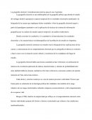 La geografía electoral .Consideraciones teóricas pasa el caso Argentino