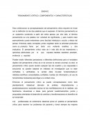 Pensamiento crítico: Componentes y características