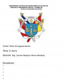 Taller de Argumentación El Aborto