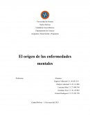 El origen de las enfermedades mentales