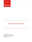 Gestión de personas. Proceso de selección y reclutamiento