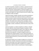 La violencia de pareja y de género