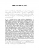 Independencia del Perú
