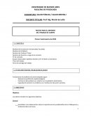 Pautas para el informe del trabajo de campo