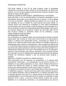 Terapia cognitiva Aaron Beck :Depresión en la sociedad