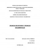 Técnicas de estudio y técnicas documentales