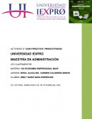 Caso práctico: Productividad universidad Iexpro