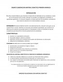 Ensayo elaboración material didáctico primera infancia