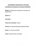 Instituciones educativas y formación del sujeto 2023-1. Canción