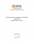 Implementación y desarrollo de energías renovables