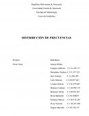 Curso de Estadística Distribución de frecuencias