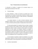 Principios básicos de la administración