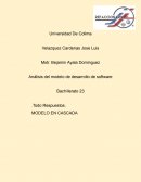 Análisis del modelo de desarrollo de software
