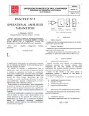 Practice N° 2 Operational amplifier parameters