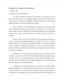 Clasificación de los Códigos Civiles Venezolanos