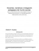 Ensayo: docentes, narrativas e indagación pedagógica