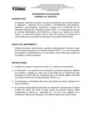 Instrumento de evaluación Gerencia de Logística