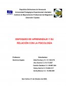 Enfoques de aprendizaje y su relación con la psicología