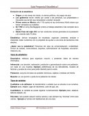 Guía Preparcial Estadística I