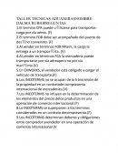 Taller técnicas aduaneras