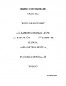 Ensayo didáctica especial III