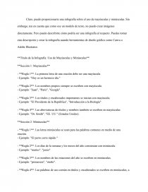 Uso de Mayúsculas y Minúsculas. Página 1