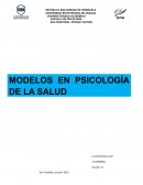 Modelos en psicología de la salud