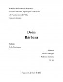 Rómulo Gallegos Doña Bárbara