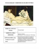 Ficha de análisis y comentario de una obra pictórica