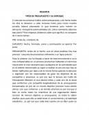 Tipos de presupuesto y su enfoque