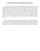 Análisis del contexto socioeducativo de la escuela
