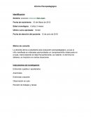 Informe Psicopedagógico