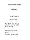 Foro sobre la aplicación estratégica del marco creativo