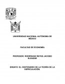 Ensayo: El centenario de la teoría de la especulación