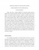 Análisis de las estrategias de comunicación política utilizadas