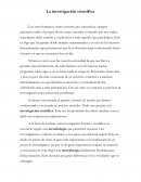 La investigación científica