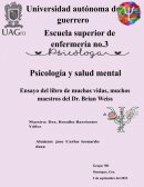 Ensayo de Brian Weiss Muchas vidas muchos maestros