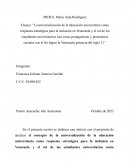 La universalización de la educación universitaria como respuesta estratégica para la inclusión en Venezuela y el rol de los estudiantes universitarios (as) como protagonistas y promotores sociales con el fin lograr la Venezuela potencia del siglo 21